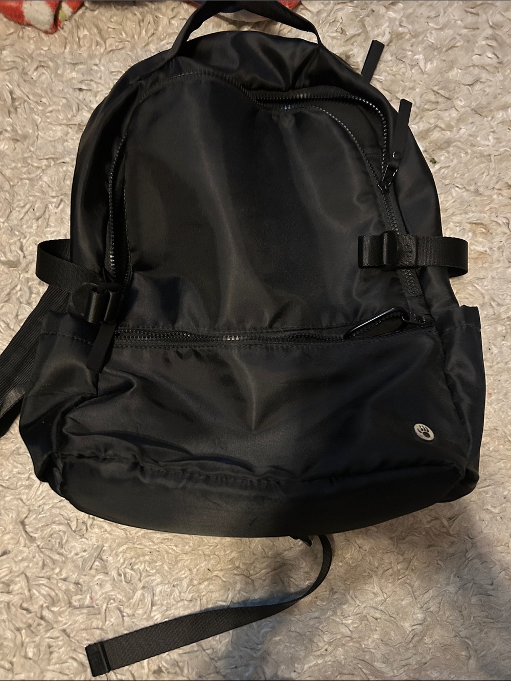 Bearpaw black nylon backpack